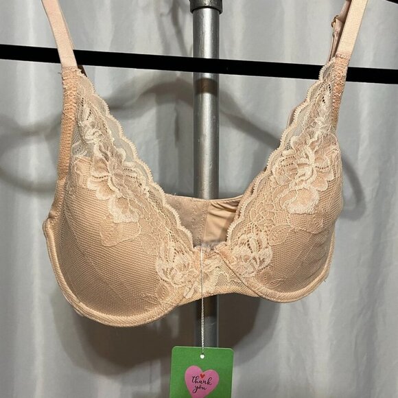 Natori Lace Underwire Bra Neutral Beige 30DD - Picture 14 of 14